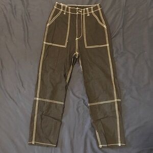 H&M Black carpenter pants